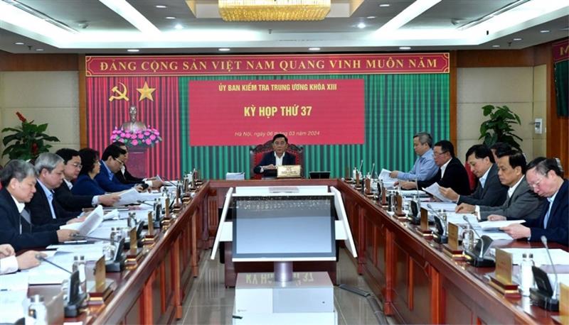 Kỳ thứ 37, từ ngày 6 - 8/3/2024 của Ủy ban Kiểm tra Trung ương.