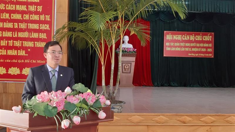 Đồng chí Nguyễn Văn Lộc – Tỉnh ủy viên, Bí thư Huyện ủy