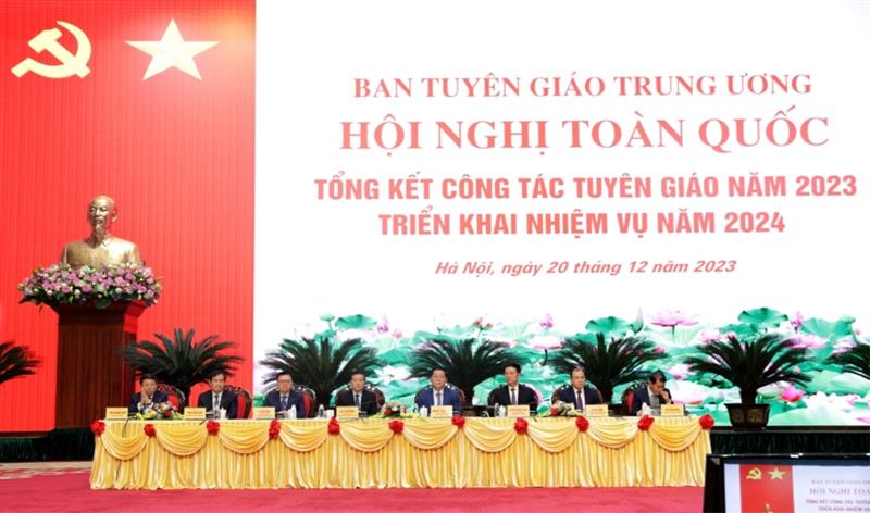 Hội nghị toàn quốc tổng kết công tác tuyên giáo năm 2023, triển khai nhiệm vụ năm 2024.