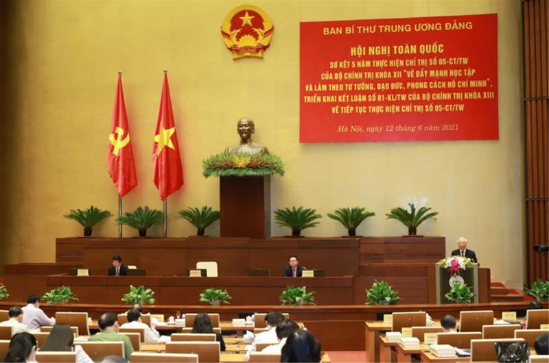 Hội nghị trực tuyến toàn quốc nghiên cứu, học tập chuyên đề toàn khóa về Học tập và làm theo tư tưởng, đạo đức, phong cách Hồ Chí Minh nhiệm kỳ Đại hội XIII của Đảng, chuyên đề năm 2021.