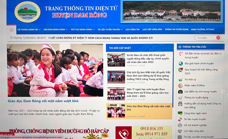 Hạ tầng thông tin và truyền thông được đầu tư hoàn thiện là cơ sở quan trọng để huyện Đam Rông thực hiện chuyển đổi số
