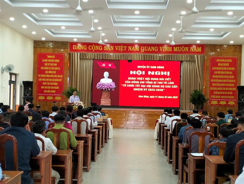 Toàn cảnh Hội nghị quán triệt bài viết của đồng chí tổng Bí thư Tô Lâm