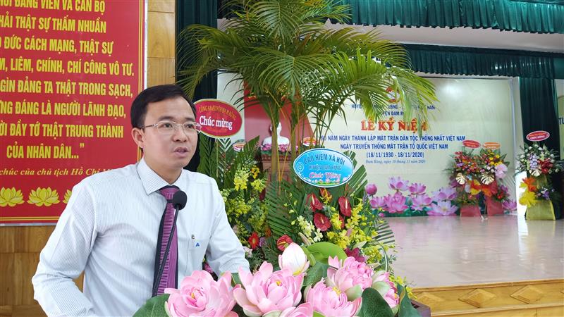 Phát biểu của đồng chí Nguyễn Văn Lộc - Bí thư Huyện ủy