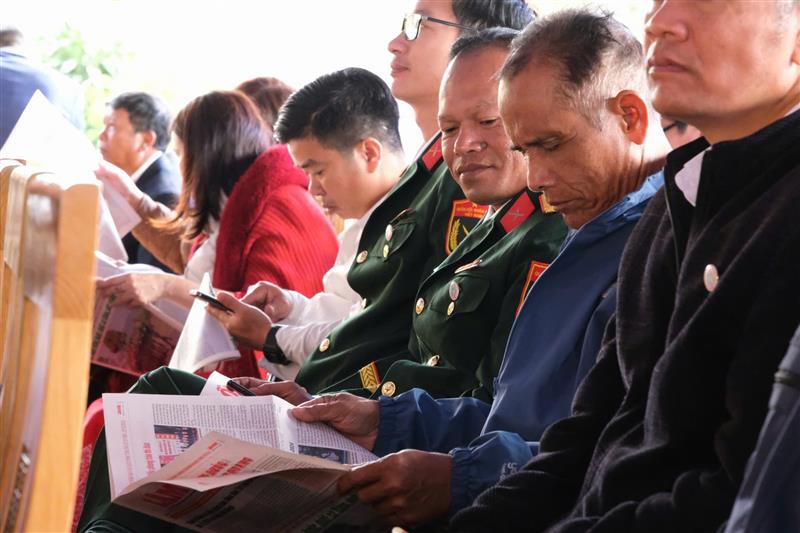Đại biểu tham dự lễ kỷ niệm 20 năm thành lập huyện Đam Rông
