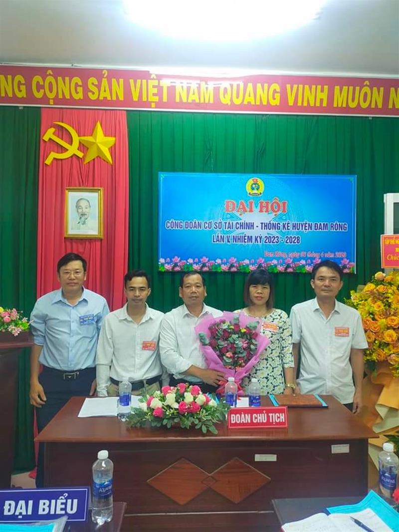 Đại hội công đoàn cơ sở tài chính - thống kê huyện Đam Rông lần thứ V, nhiệm kỳ 2023 - 2028