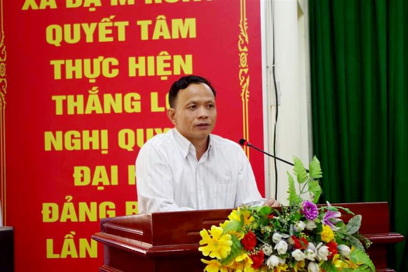 Đồng chí Trần Thanh Ba phát biểu chỉ đạo tại hội nghị