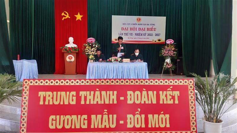Hội CCB xã Đạ Tông tổ chức Đại hội lần thứ VII, nhiệm kỳ 2022 - 2027