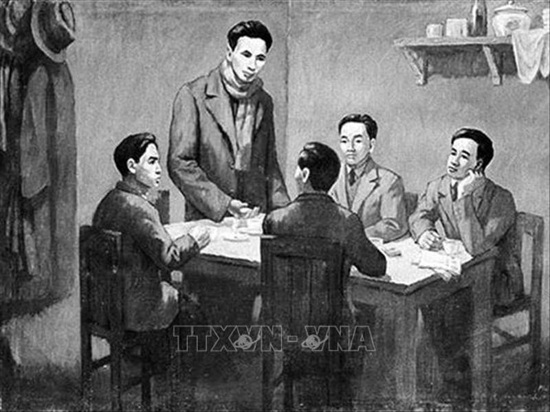 Từ ngày 6/1 - 7/2/1930, Hội nghị hợp nhất các tổ chức Cộng sản thành lập Đảng Cộng sản Việt Nam họp ở bán đảo Cửu Long, thuộc Hong Kong (Trung Quốc) dưới sự chủ trì của đồng chí Nguyễn Ái Quốc thay mặt cho Quốc tế Cộng sản. (Tranh tư liệu)