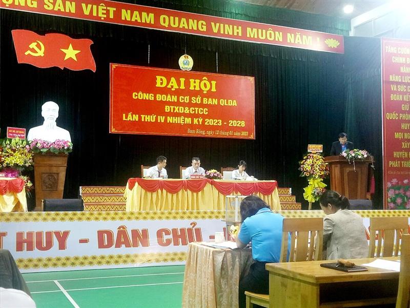 Đại hội Công đoàn cơ sở Ban QLDA ĐTXD&CTCC lần thứ IV, nhiệm kỳ 2023 - 2028 Đại hội Công đoàn cơ sở Ban QLDA ĐTXD&CTCC lần thứ IV, nhiệm kỳ 2023 - 2028