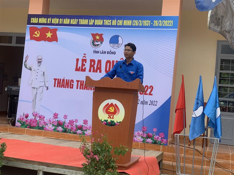 Đồng chí Ndu Ha Biên - Phó Bí thư Tỉnh đoàn phát động lễ ra quân Tháng thanh niên năm 2022 Đồng chí Ndu Ha Biên - Phó Bí thư Tỉnh đoàn phát động lễ ra quân Tháng thanh niên năm 2022