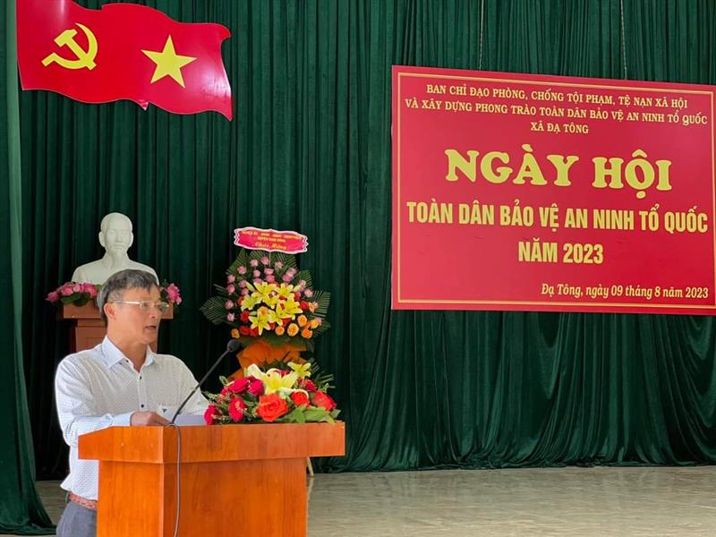 Đồng chí Trương Hữu Đồng phát biểu chỉ đạo tại ngày hội